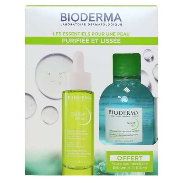 Bioderma - Sébium Concentré Lissant + Eau Micellaire H2O OFFERTE