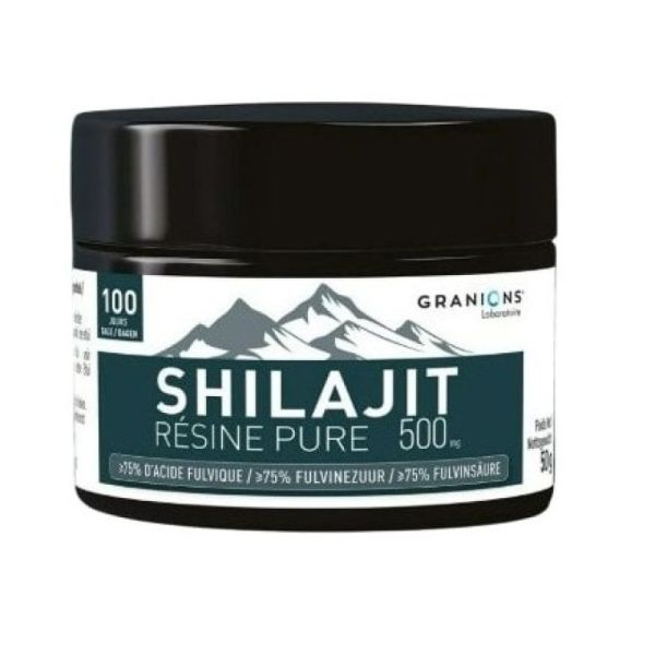 Shilajit résine pure 500mg 100 jours