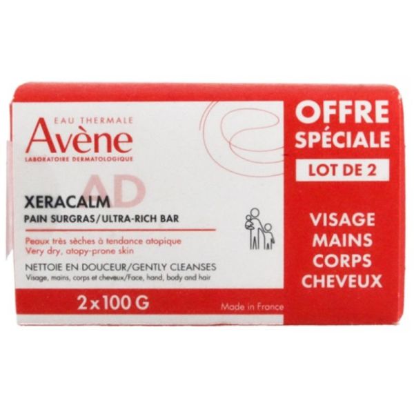 Avène - Xeracalm AD pain surgras 2x100g