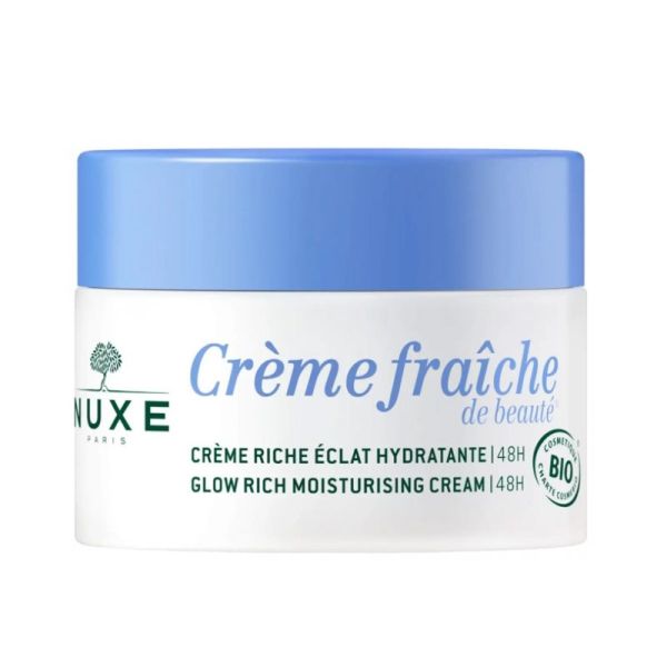 Nuxe Crème Fraîche de Beauté Crème Riche Éclat Hydratante (50 ml)