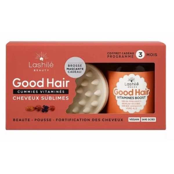 Lashilé Beauty - Good Hair CHEVEUX SUBLIMES 3 mois  + brosse massante OFFERTE