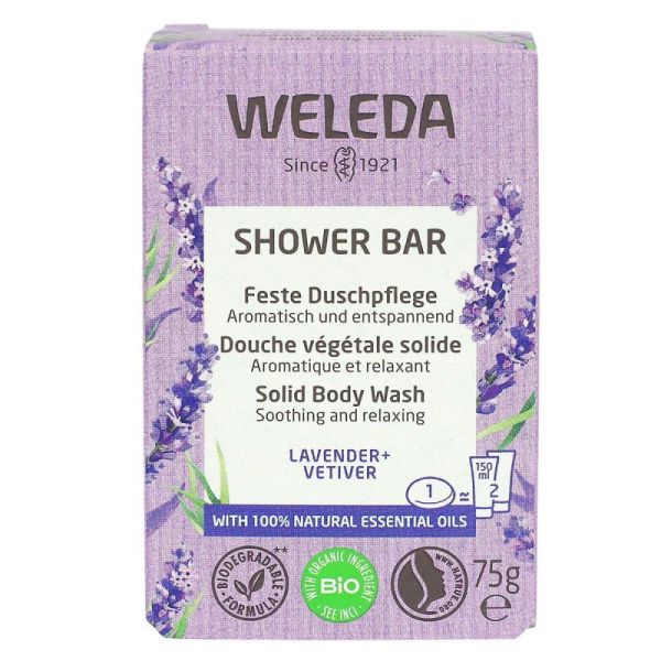 Weleda savon douche solide lavande vétiver (75 g)