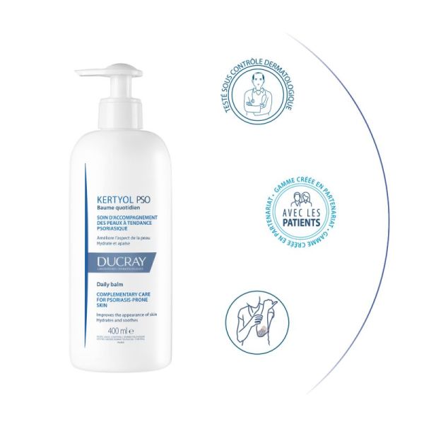 Ducray Kertyol P.S.O. Baume quotidien anti-grattage (400 ml)