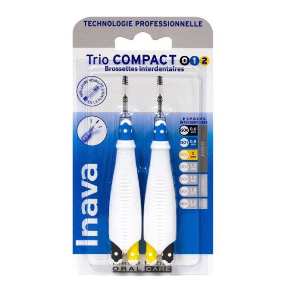 Inava brossettes interdentaires Trio Compact (0/1/2)