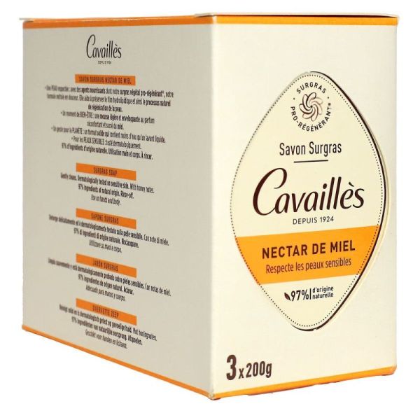 Rogé Cavaillès Trio de savons surgras nectar de miel (3 x 200 g)