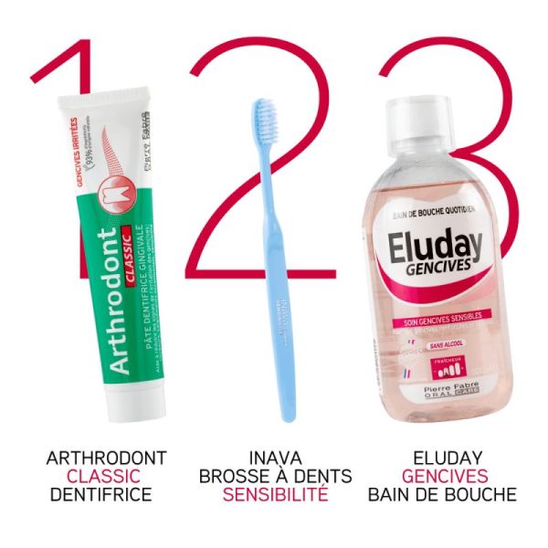 Eluday Gencives - bain de bouche quotidien soin gencives sensibles