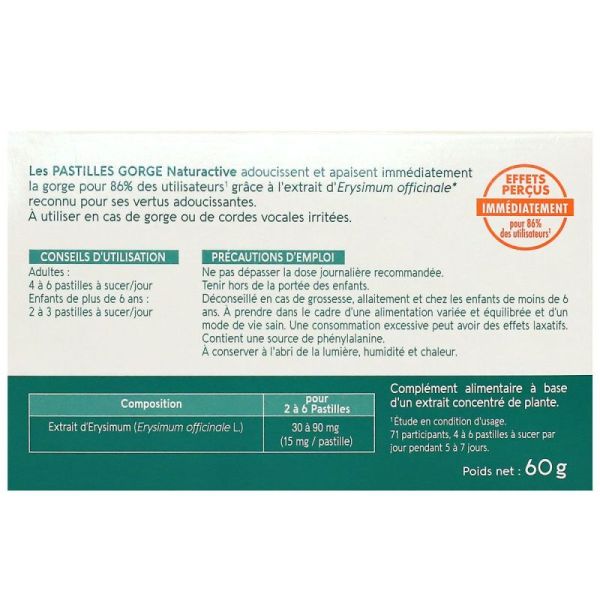 Naturactive pastilles gorge irritée/sensible (24 pastilles)
