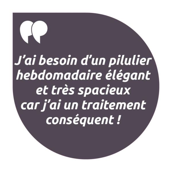 Pilbox Maxi pilulier hebdomadaire fauve/marine