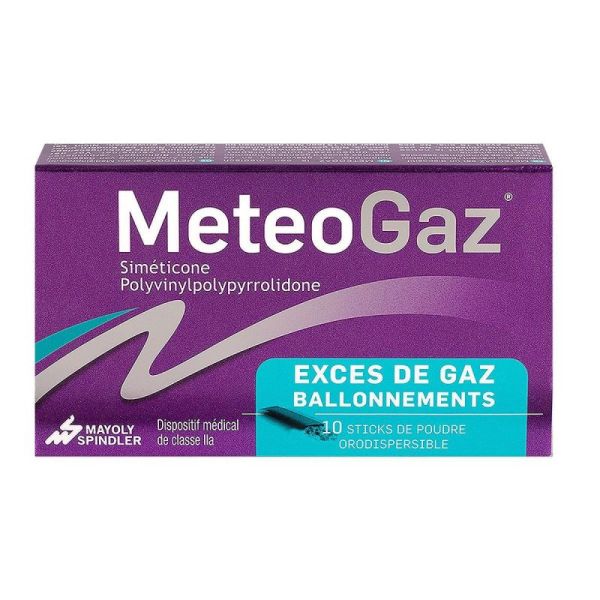 MeteoGaz sticks de poudre pour réduire les gaz intestinaux (10 unités)