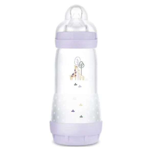MAM biberon Easy Start anti-colique (320 ml) Lilas 4+ mois