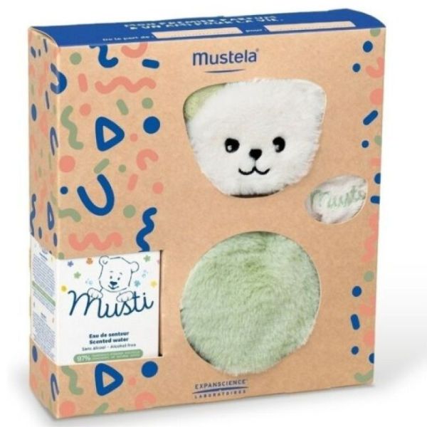Coffret musti eau de senteur 50ml + doudou vert