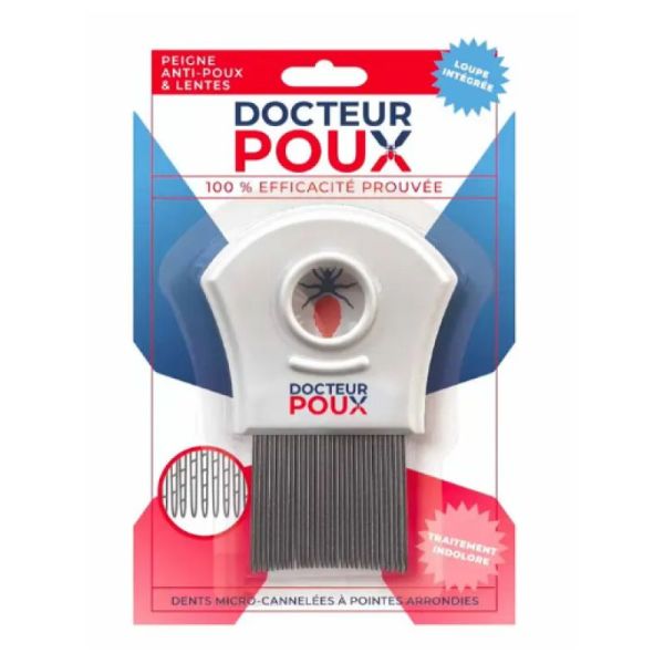 Docteur poux - peigne avec loupe anti-poux & lentes