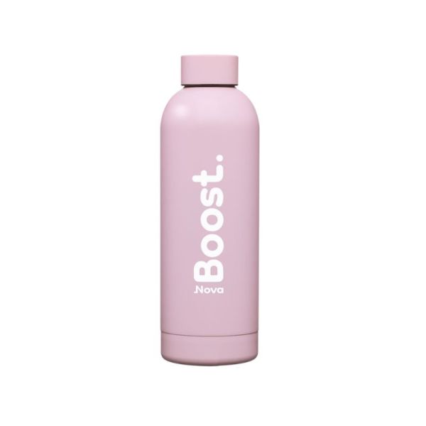 Novaboost gourde thermos en inox rose (500 ml)