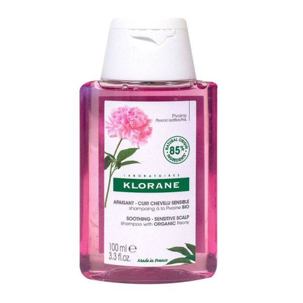 Klorane - Pivoine - Shampoing à la Pivoine BIO - Apaisant - Cuir chevelu sensible
