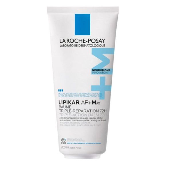 Lipikar AP+ MAX baume triple-réparation 72h 200ml