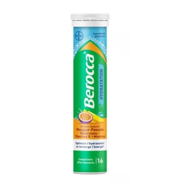 Berroca - Hydratation mangue-passion x16 comprimés effervescents