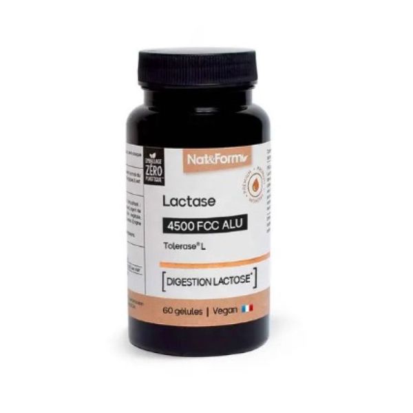 Nat&Form - Lactase 450 FCC ALU digestion lactose 60 gélules
