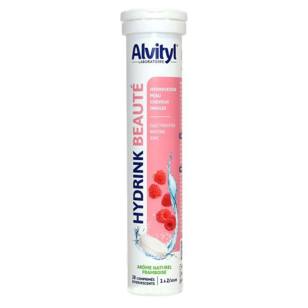 Alvityl - Hydrink beauté hydratation peau cheveux & ongles 20 comprimés effervescents