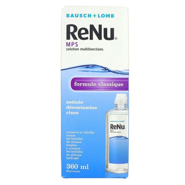 Renu solution multifonctions MPS pour lentilles (360 ml)