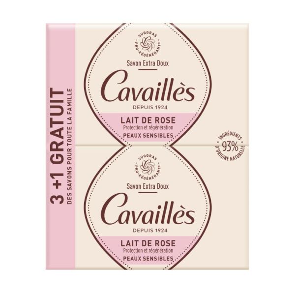 Rogé Cavaillès savon surgras extra-doux lait de rose