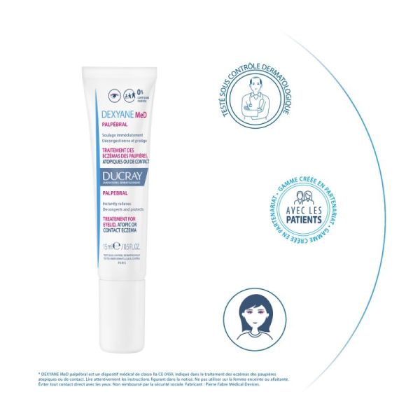 Ducray Crème dexayane med palpebral (15 ml)