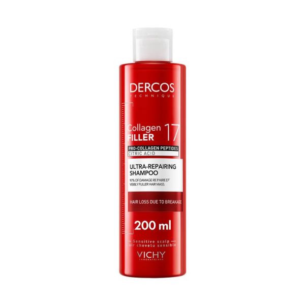 Dercos - Collagen filler 17 Shampooing ultra-réparateur 200ml