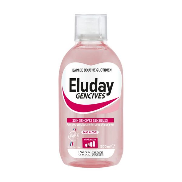 Eluday Gencives - bain de bouche quotidien soin gencives sensibles
