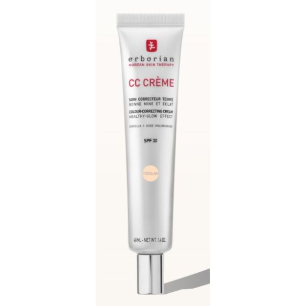 Erborian - CC crème soin correcteur teinté spf30 porcelain 40ml