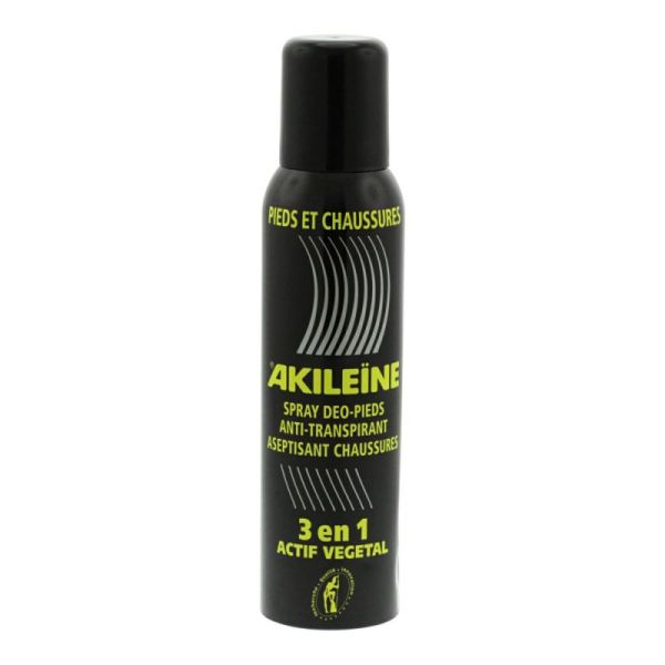 Akileine spray 3 en 1 désodorisant noir (liquide 14)