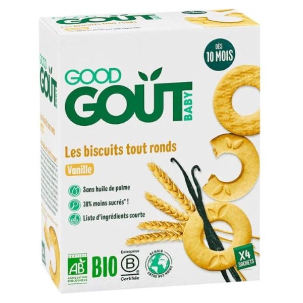 Good Gout baby - les biscuits tout ronds vanille x4 sachets