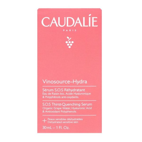 Caudalie sérum SOS réhydratant Vinosource Hydra (30 ml)