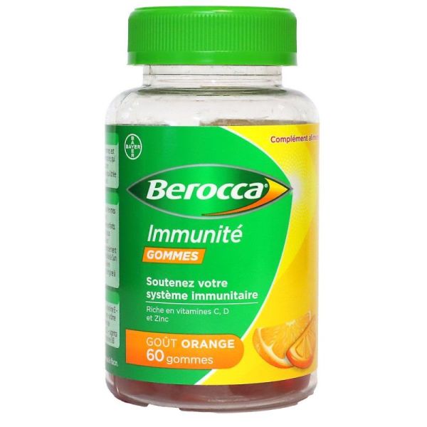 Berocca gommes immunité orange (60 unités)