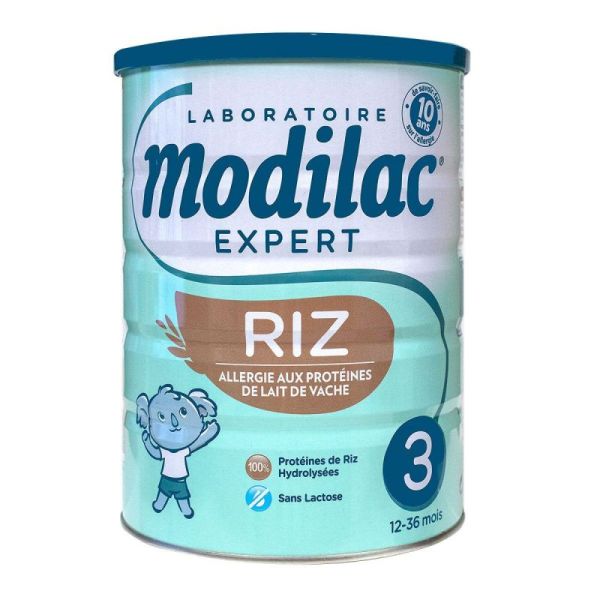 Modilac lait infantile expert riz 3ème âge sans lactose (poudre)