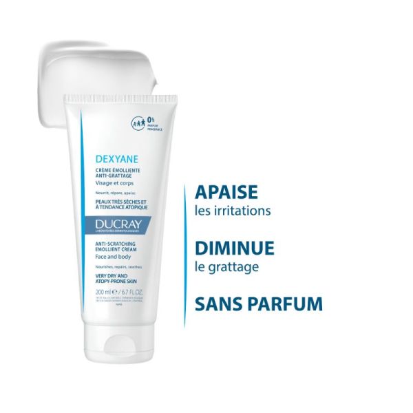 Ducray crème émolliente anti-grattage peaux très sèches (tendance atopique)