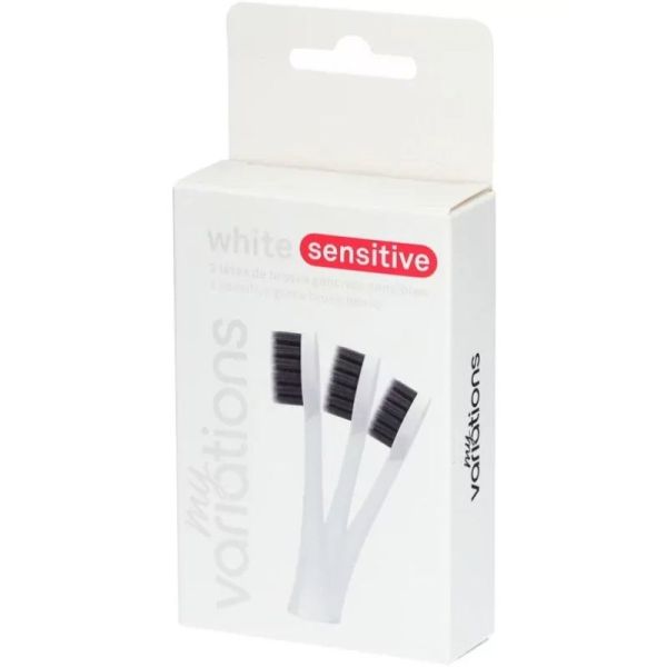 My Variations - White Sensitive 3 têtes de brosse gencives sensibles