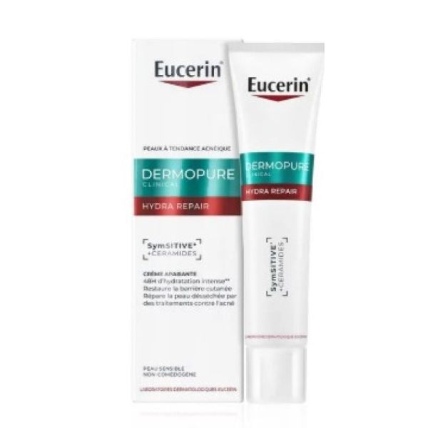 Eucerin - Dermopure Hydra Repair crème apaisante 48h d'hydratation 40ml