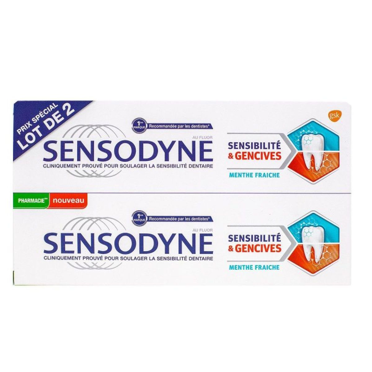 Sensodyne dentifrice gencives et sensibilité menthe fraîche — free download