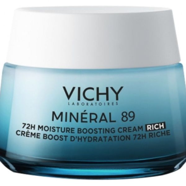 Vichy Crème Minéral 89 Riche (50 ml) - Hydratation 72H