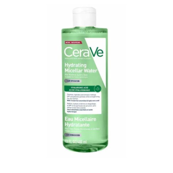 Eau micellaire hydratante - peaux normales à sèches 400ml