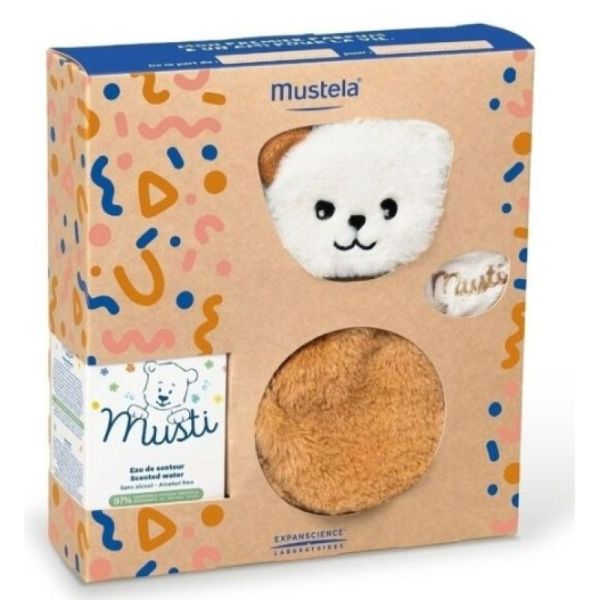 Coffret musti eau de senteur 50ml + doudou marron