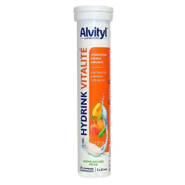 Alvityl - hydrink vitalité hydaratation énérgie & immunité 20 comprimés effervescents