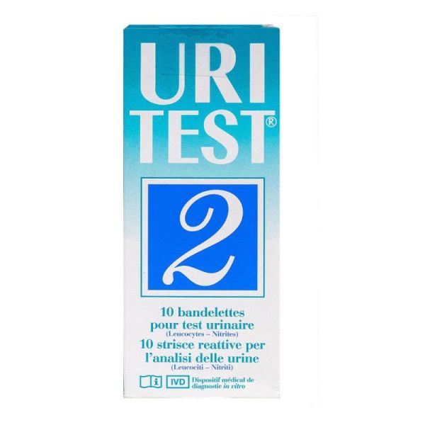 Uritest bandelettes urinaires pour détection (10 unités)