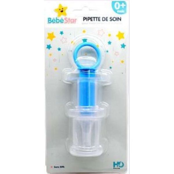 Bébéstar - Pipette de soin pour médicaments & aliments BLEU 0 mois +