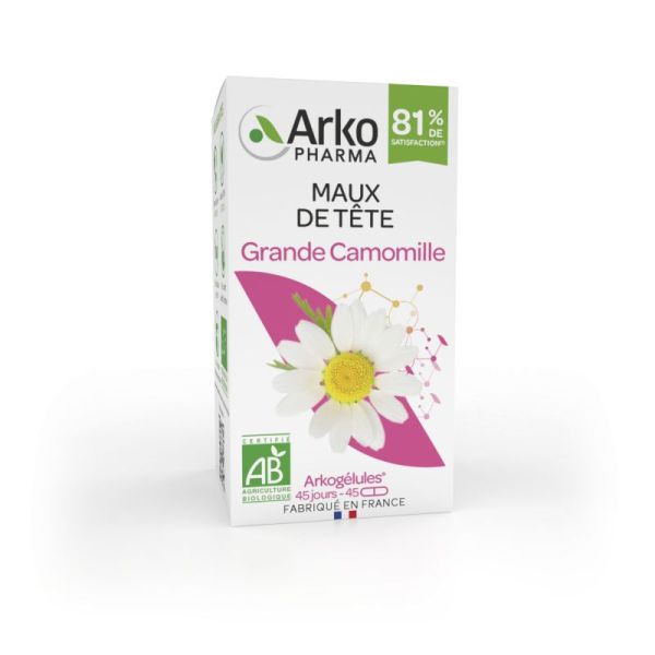 Arkopharma Arkogélules grande camomille bio (45 gélules)