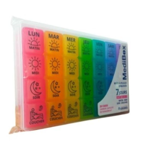Medibox - Pilulier/semainier 28 cases