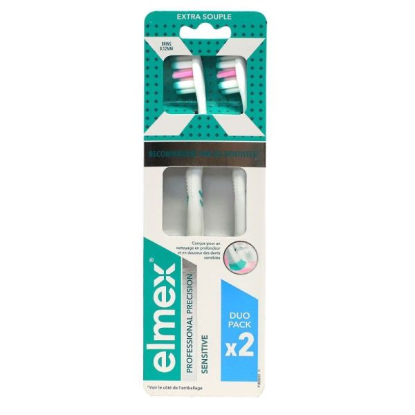 Brosse à dents extra souple professional precision sensitive DUO PACK