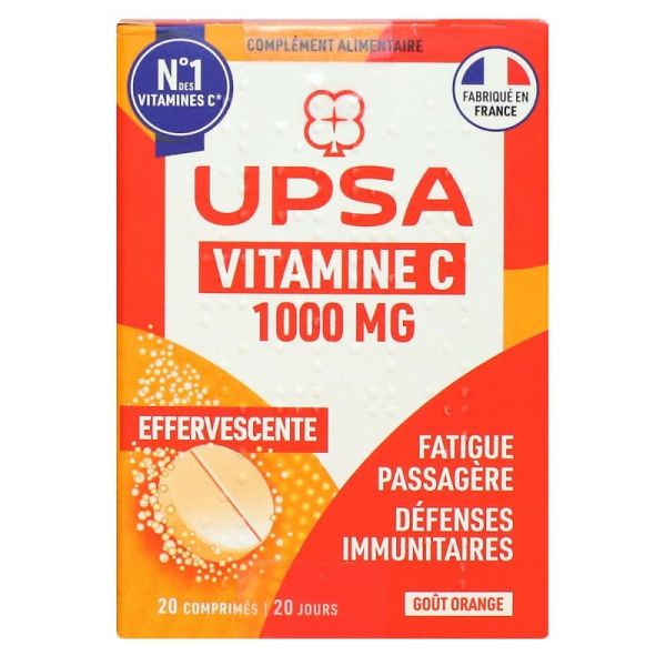 Upsa vitamine C 1000 mg comprimés effervescents (20 unités)